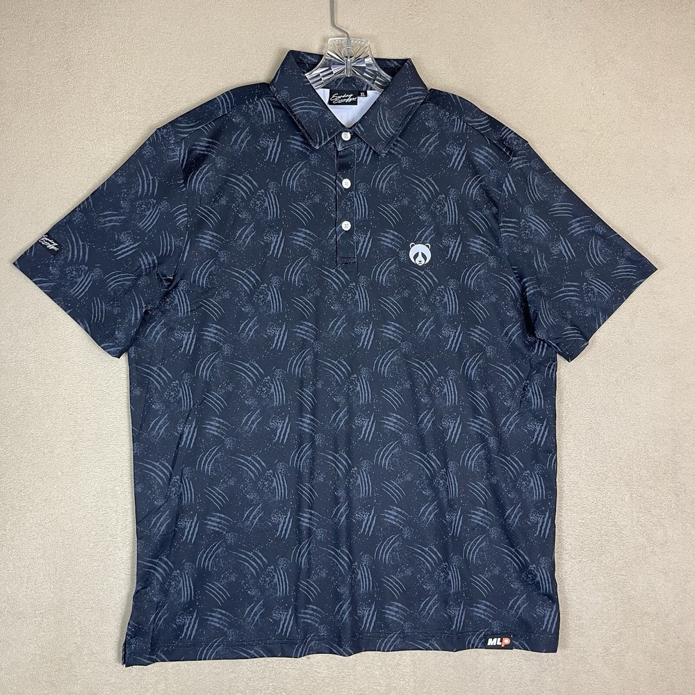 Sunday Swagger Polo Shirt Mens XL Gray Golf Performance Stretch Breathable